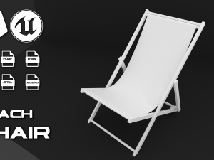 beach chair 3D Модель