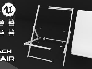 beach chair 3D Модель