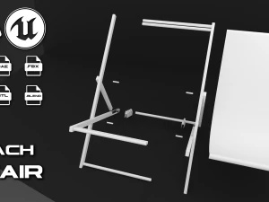 ビーチチェア 3Dモデル