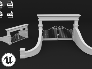 classic gate 3D Модель