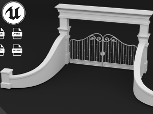 classic gate 3D Модель