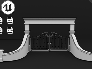 classic gate 3D Модель