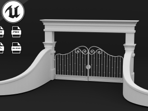classic gate 3D Модель