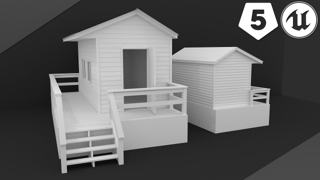 beach house Modello 3D .c4d .max .obj .3ds .fbx .stl .blend 
