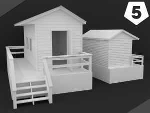 beach house Modelo 3D