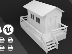 beach house Modello 3D