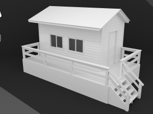 beach house Modello 3D