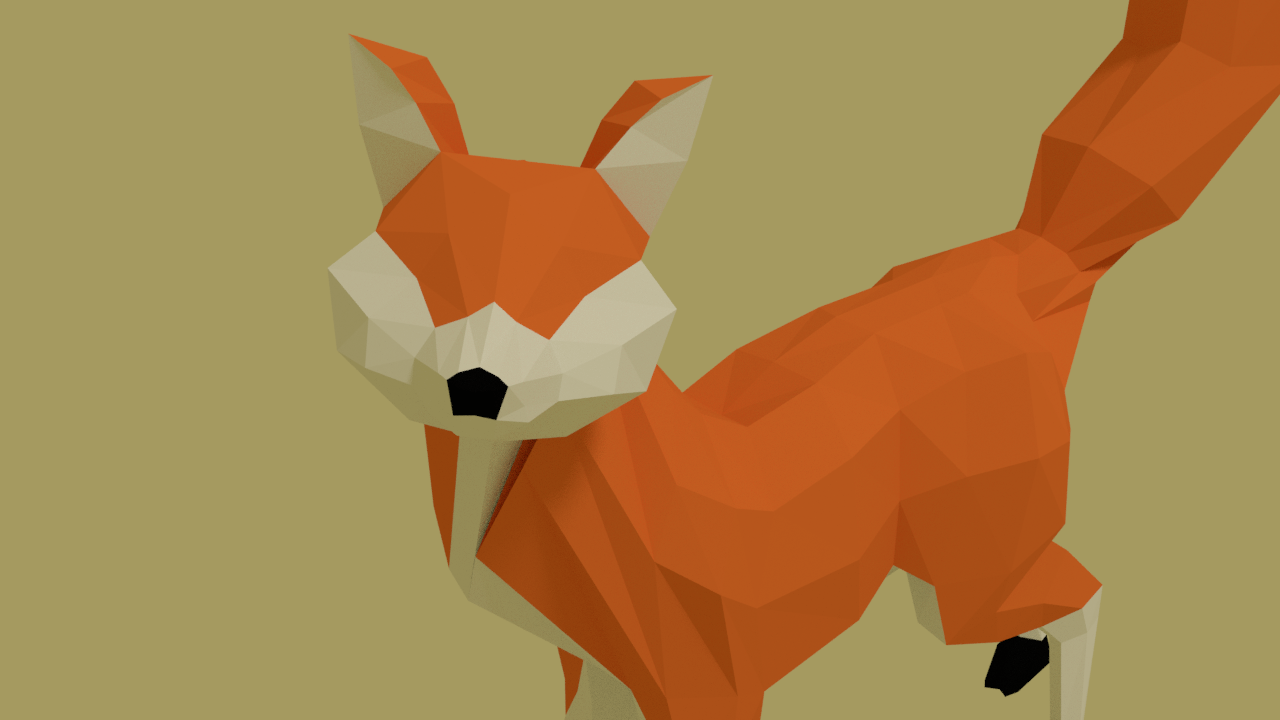 Low Poly Fox Free 3d Model In Wildlife 3dexport