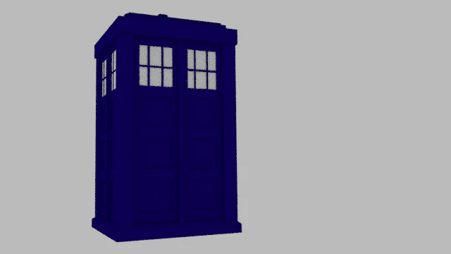 tardis from doctor who 3D Model .c4d .max .obj .3ds .fbx .stl .blend
