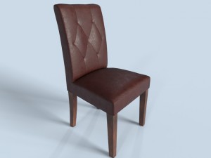 leather cushioned chair pbr 3D 모델