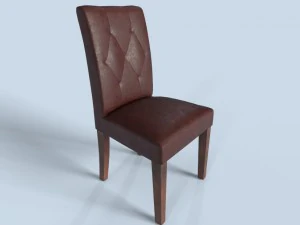 шкіряне м'яке крісло pbr 3D Модель