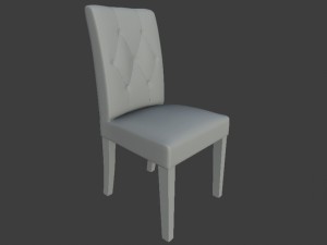 leather cushioned chair pbr 3D Model