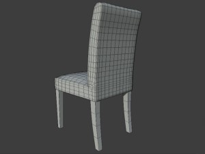 leather cushioned chair pbr 3D Model