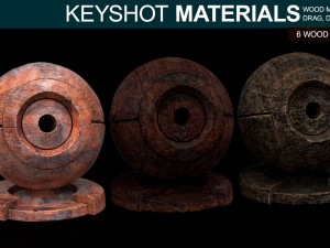 wood materials for keyshot CG テクスチャ