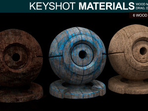 wood materials for keyshot CG テクスチャ