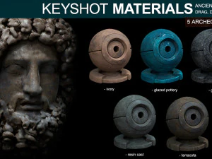 archeology materials - for keyshot CG Textures