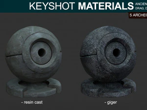 archeology materials - for keyshot CG Textures