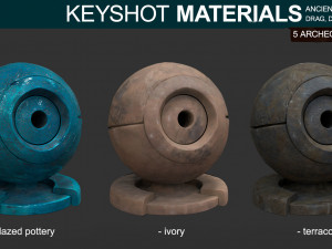 archeology materials - for keyshot CG テクスチャ