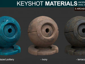 archeology materials - for keyshot CG Textures
