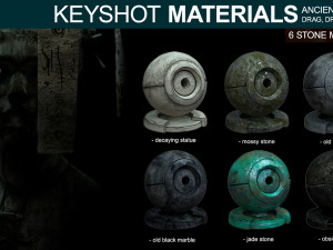 ancient materials for keyshot CG Textures