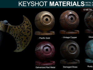 metal materials for keyshot part 4 CG Textures