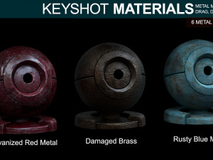 metal materials for keyshot part 4 CG Dokuları