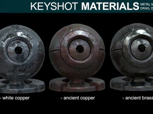 metal materials for keyshot part 1 CG Textures