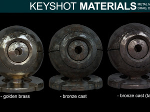 metal materials for keyshot part 1 CG टेक्स्चर्स