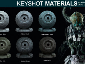 alien materials for keyshot CG テクスチャ