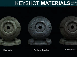 alien materials for keyshot CG Textures