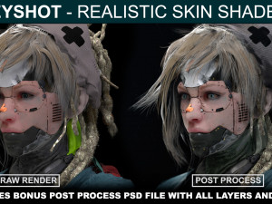realistic skin shader for keyshot Texturas CG