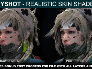 realistic skin shader for keyshot CG Textures
