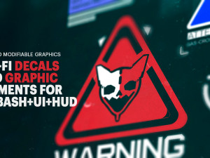 sci-fi graphics and decals - vol3 Modello di stampa 3D