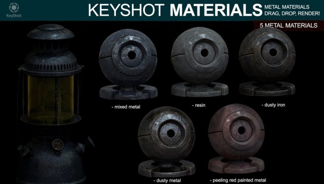 metal materials for keyshot part 3 CG Dokuları .c4d .max .obj .3ds .fbx .stl .blend 