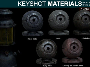 Металлические материалы для Keyshot, часть 3 CG Текстуры