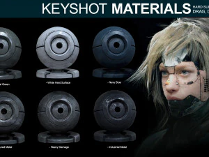 Bahan Permukaan Keras untuk Keyshot Tekstur CG