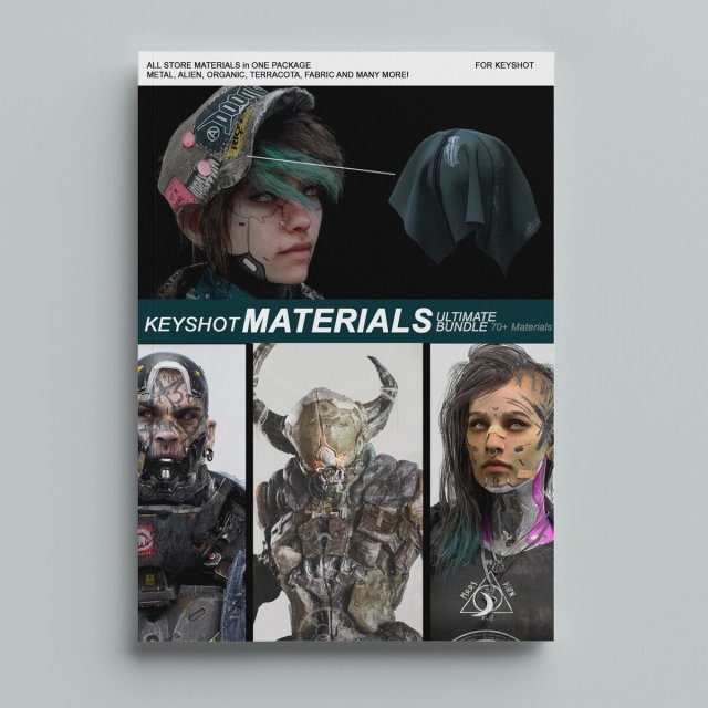 Keyshot Materials - Ultimate Bundle CG Texturen .c4d .max .obj .3ds .fbx .stl .blend