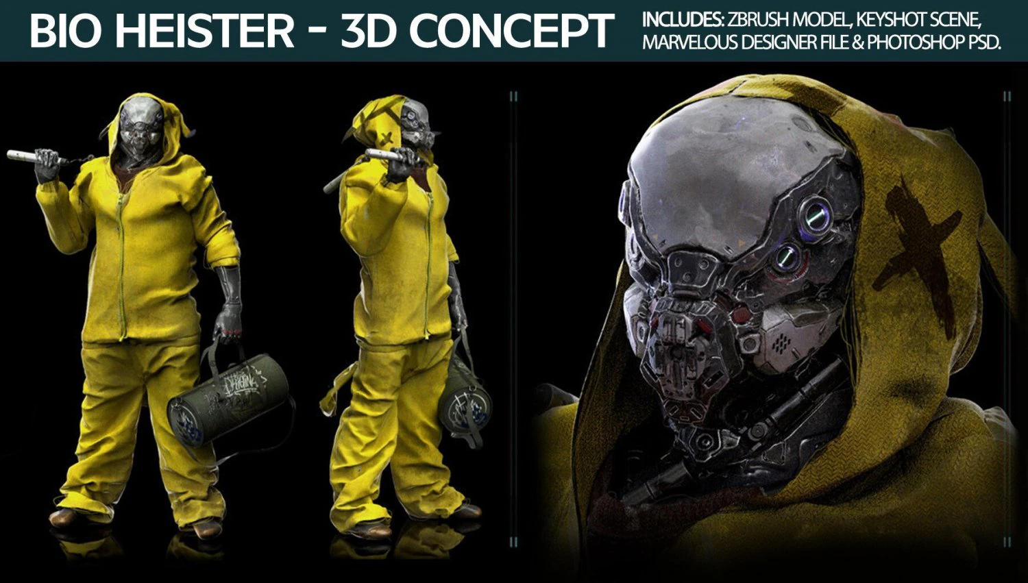 Bio Heister 3D Concept 3D Model .c4d .max .obj .3ds .fbx .stl .blend 