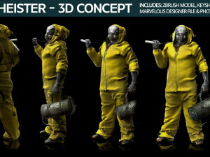Bio Heister 3D Concept 3D Модель