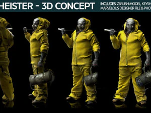 Bio Heister 3D Concept 3D Model