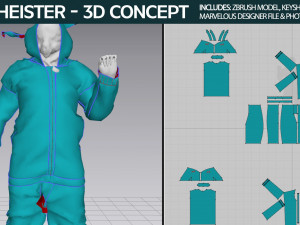 Bio Heister 3D Concept 3D Модель