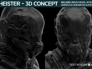 Bio Heister 3D Concept 3D Модель