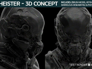Bio Heister 3D Concept 3D Model