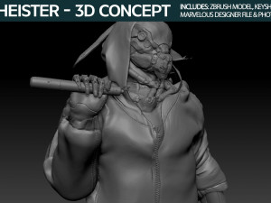 Bio Heister 3D Concept 3D Модель