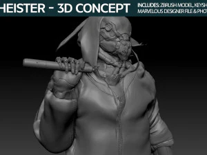 Bio Heister 3D Concept 3D Model