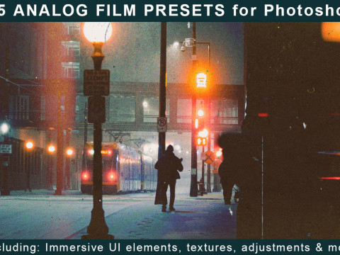 25 Analog Film Overlays for Photoshop CG 텍스쳐