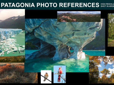 Paket Referensi Foto Patagonia Tekstur CG
