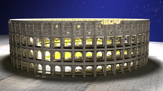 roma coliseum Modelo 3D .c4d .max .obj .3ds .fbx .stl .blend 