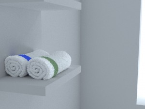 bath towel 3D 모델