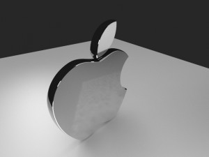 apple logo 3D 모델
